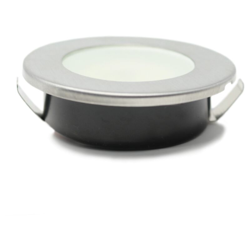 Horoz Electric - Empotrable Led redondo, cromo, 2W, IP20 - Cromo