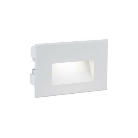 Empotrable Liso 3W Led 3000K blanco linea enchufe