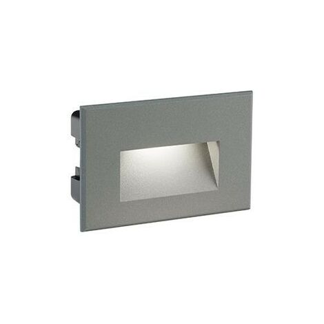 Empotrable Liso 3W Led 4000K linea enchufe grafito