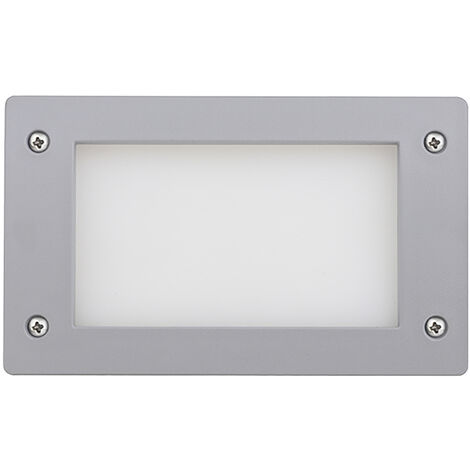 Empotrable pared DEVON Rectangle S IP66 GX53 LED T2 3.20W 405lm/410lm/410lm CRI80 3000K/4000K/6000K Gris