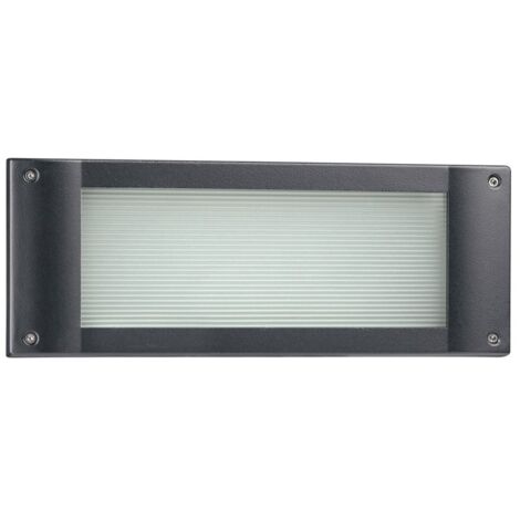 Empotrable pared DUBLIN IP54 LED SMD AC 13W 1790lm CRI80 3000K Antracita