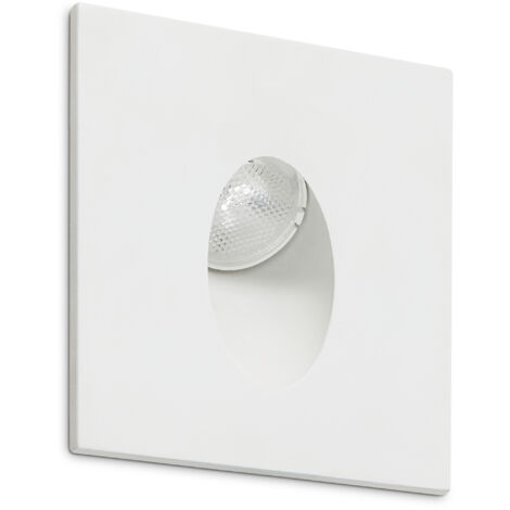 Empotrable pared LIGUR Square IP44 LED SMD 3W 160lm(160lm) CRI80 3000K Blanco