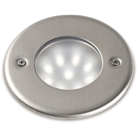 NOVOLUX Empotrable pared/suelo NAT-LED Round IP68 LED SMD 1.50W 180lm CRI80 3500K Inox