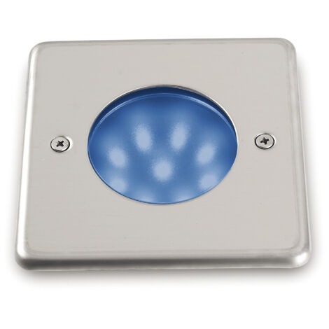 Empotrable pared/suelo NAT-LED Square IP68 LED SMD Azul 1.50W CRI80 Inox