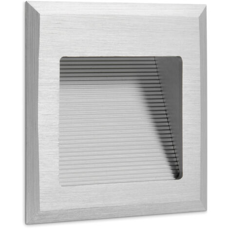 Empotrable pared WINDOW 2 IP44 LED SMD 3W 160lm CRI80 3000K Aluminio anodizado