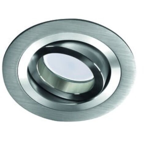 Empotrable redondo con foco basculante “Helium” GU10 (230V) IP20 Ø9,3cm fabricado en aluminio color aluminio
