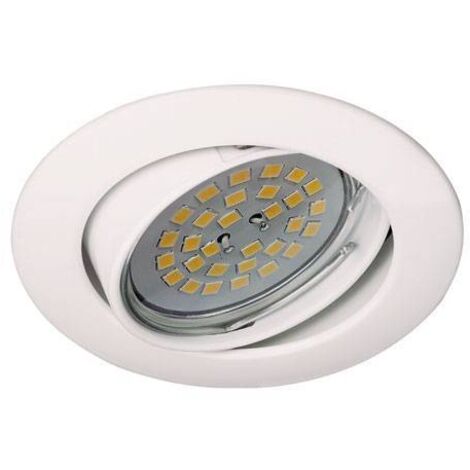 Empotrable redondo “Zar” GU5.3 IP20 Ø8,5cm fabricado en aluminio color blanco