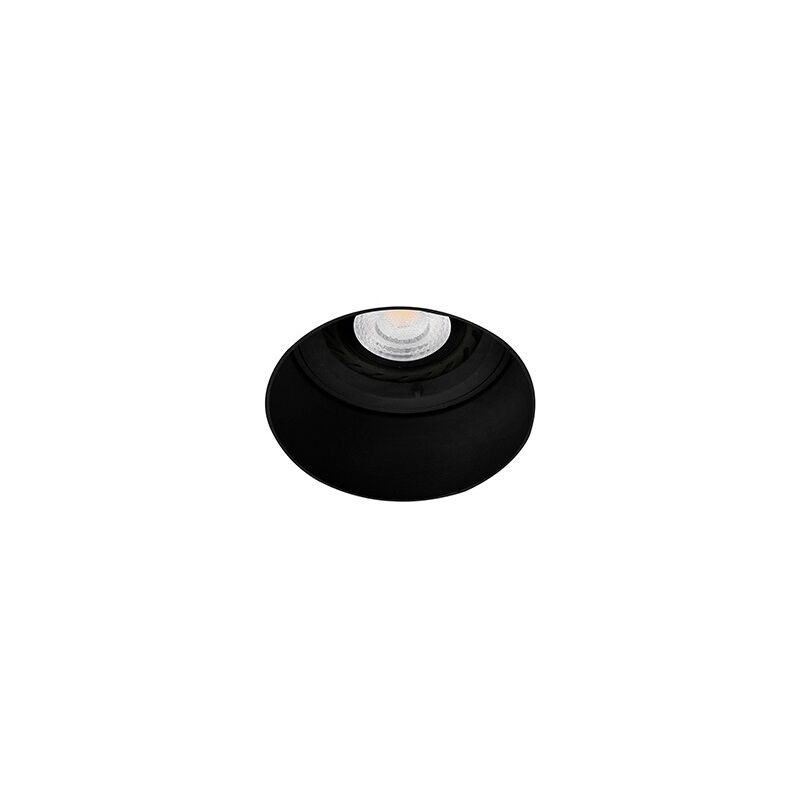 

Faro Barcelona - FRESH Empotrable de pared negro sin marco - NEGRO MATE