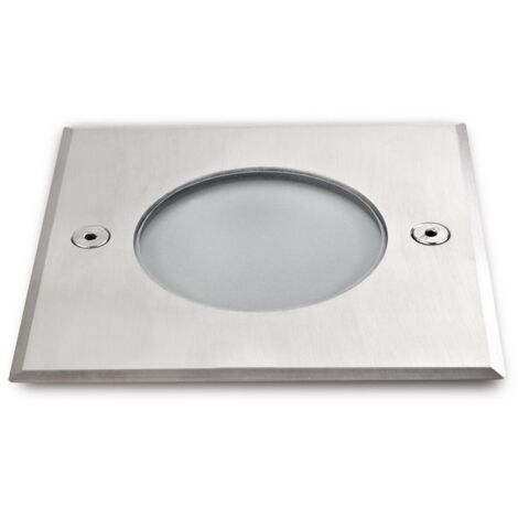 Empotrable suelo ELIO Square IP67 LED SMD AC 4W 500lm CRI80 3000K Inox