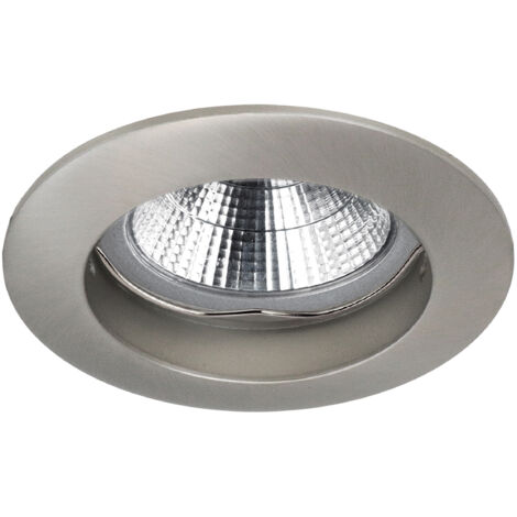 Empotrable techo NIX Fixed Round GU10 50W Níquel mate