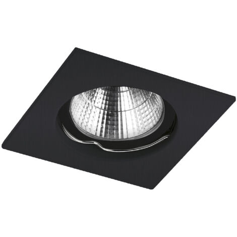 Empotrable techo NIX Fixed Square GU10 50W Negro