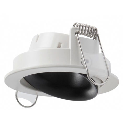 Empotrable techo NOK1 Adjustable Round Blanco Negro