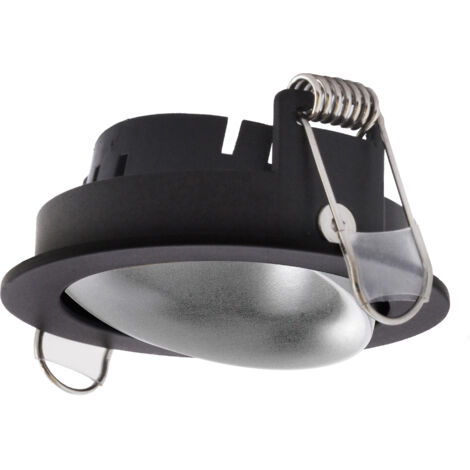 Empotrable techo NOK1 Adjustable Round Negro Cromo
