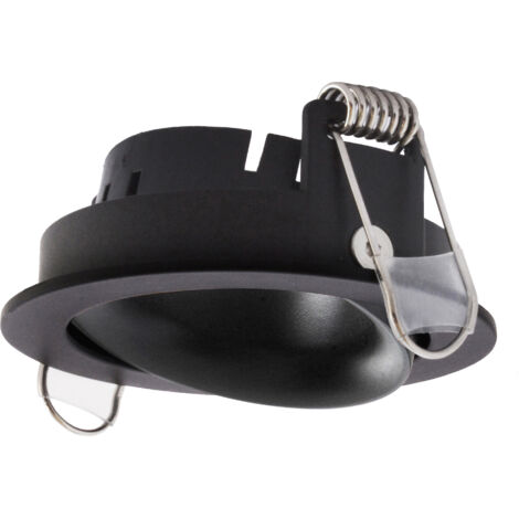 Empotrable techo NOK1 Adjustable Round Negro Negro