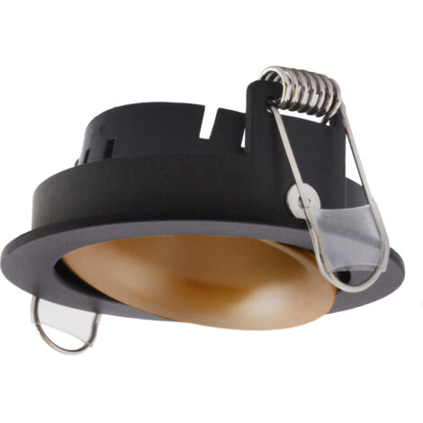 Empotrable techo NOK1 Adjustable Round Negro Oro