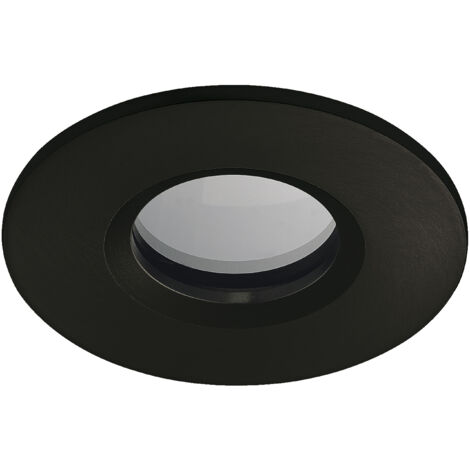 Empotrable techo PALMA Fixed Round IP65 GU10 50W Negro