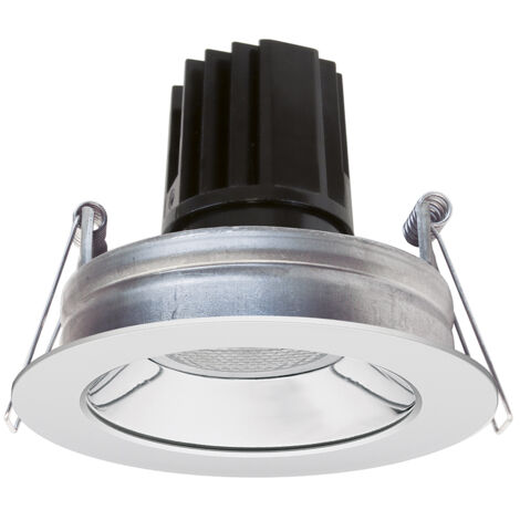 Empotrable techo SILVER Fixed Round IP30 DALI LED COB 10.10W 949lm(737lm) CRI97 3000K 18º Blanco