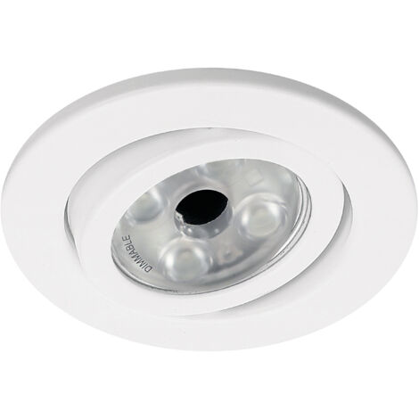 Empotrable techo tilt KOS Adjustable Round GU10 50W Blanco