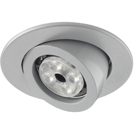 Empotrable techo tilt MINI LUNA Adjustable Round GX5.3 50W Gris