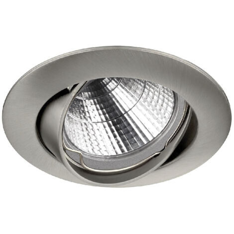 Empotrable techo tilt NIX Adjustable Round GU10 50W Níquel mate