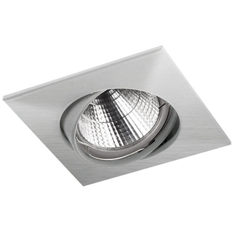 Empotrable techo tilt NIX Adjustable Square GU5.3 50W Cromo mate