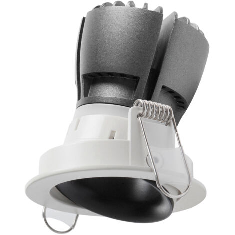 Empotrable techo tilt NOK1 Orientable LED COB 7W 675lm CRI80 3000K 40º - Blanco