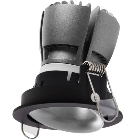 Empotrable techo tilt NOK1 Orientable LED COB 7W 675lm CRI80 3000K 40º - Negro