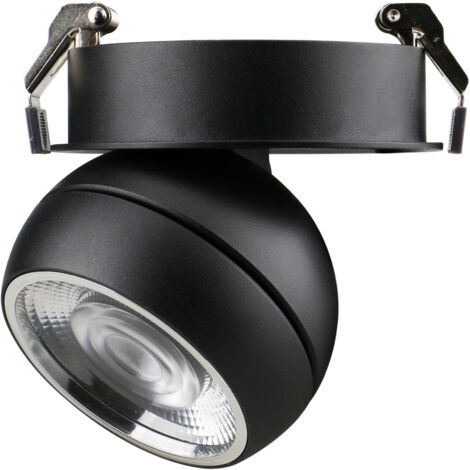 Empotrable techo tilt UKU1 Corte de fase L,C LED COB 7W 881lm(788lm)/913lm(770lm)/954lm(822lm) CRI90 2700K/3000K/4000K 60º Negro