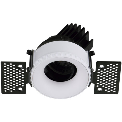Empotrable techo tilt VIP1T Round Convex LED COB 4.70W 650lm(474lm) CRI90 2700K 18º Blanco Blanco