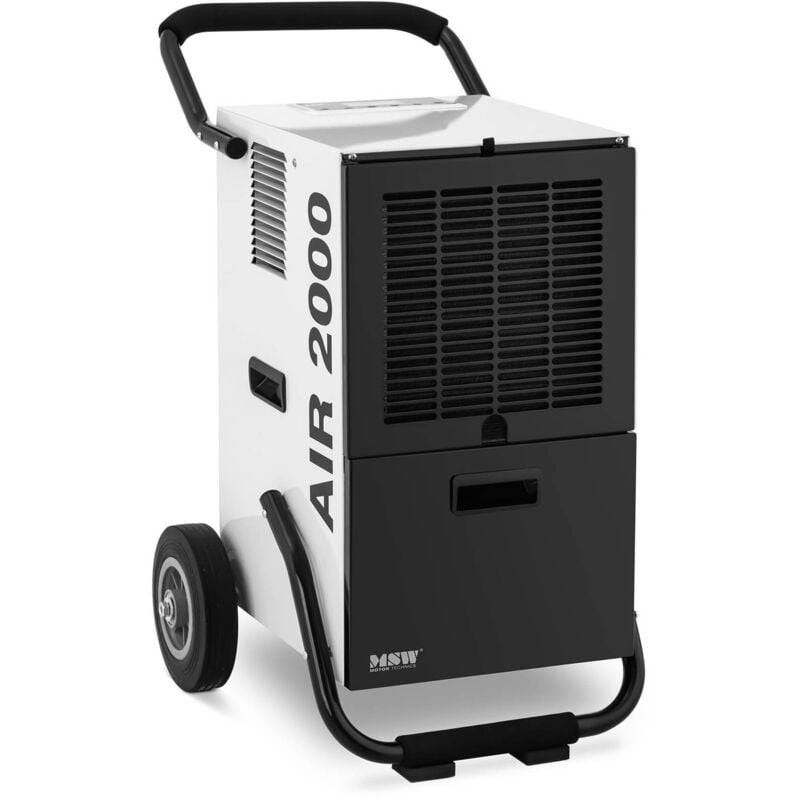 MSW - Déshumidificateur D'Air Professionnel Chantier Portable Électrique 50 l/j led