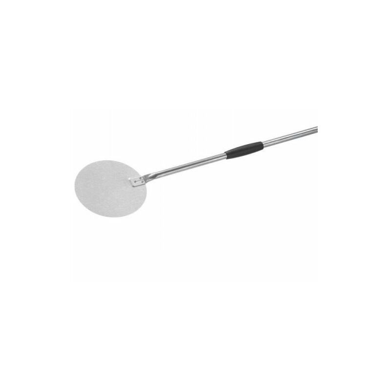 Pelle à pizza ronde en acier aluminisé pour la maison d. 20 cm manche 120 cm Made in Italy Qualité professionnelle