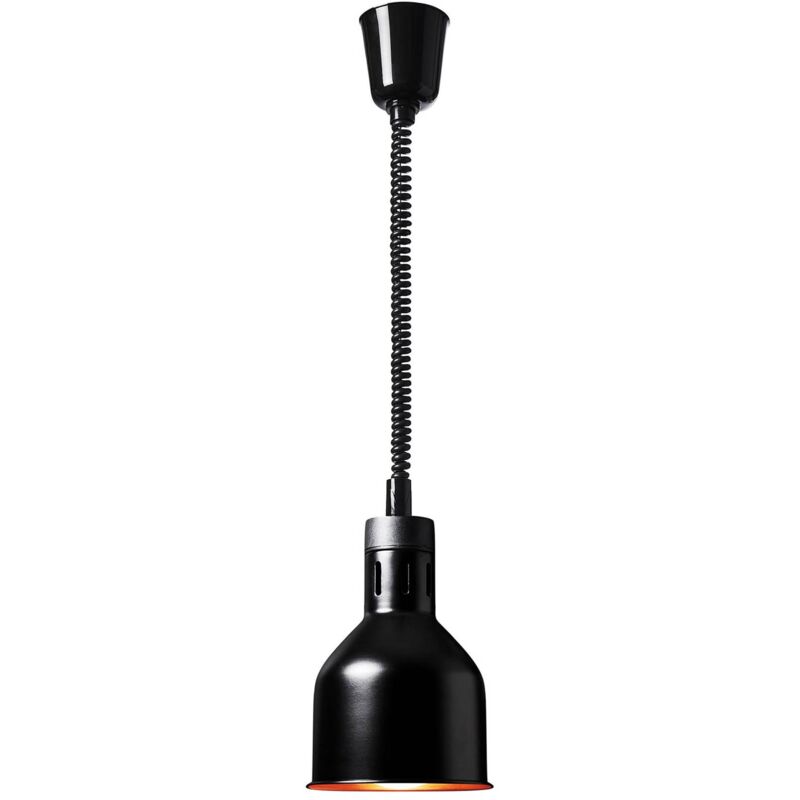 Lampe Chauffante Cuisine Chauffe-Assiette Plat Restauration Acier 17x17x28,5cm