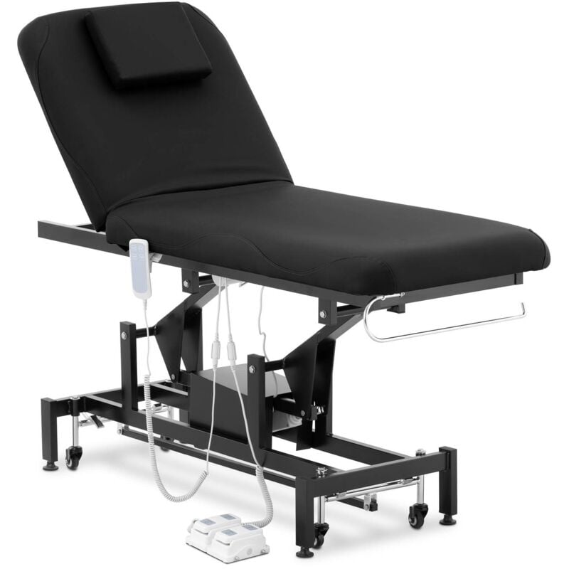 Table De Massage Électrique Lit Esthétique Soin Avec Télécommande 200 kg Noir