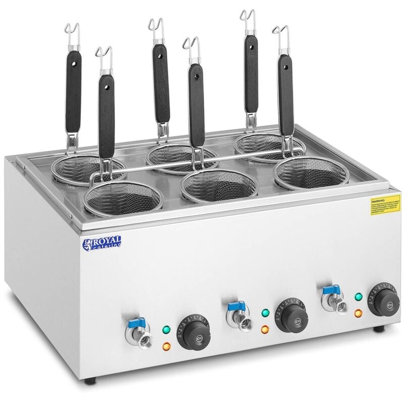 Royal Catering - Cuiseur à Pâtes Professionnel Avec 6 Paniers Température : 30 - 110 °c