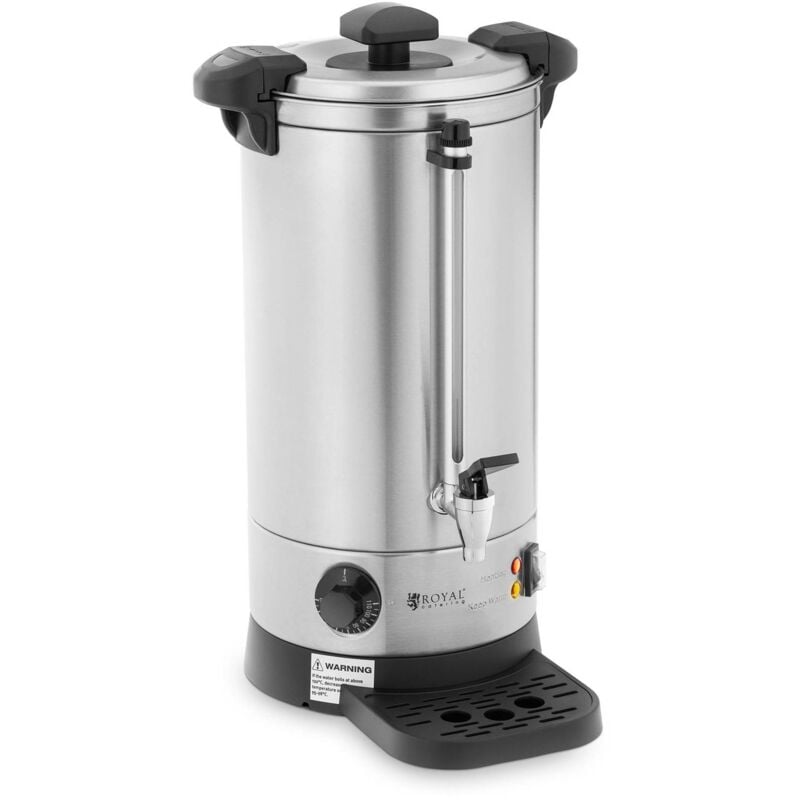 Royal Catering - Distributeur D'Eau Chaude Bouilloire Percolateur Professionnel Inox 1500 w 9L