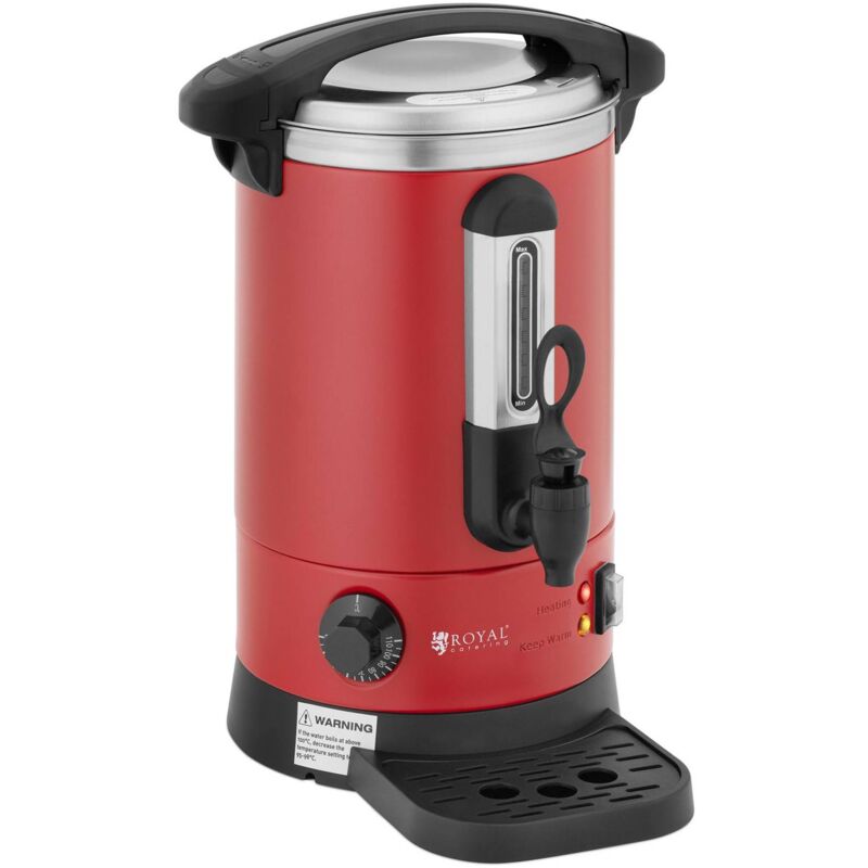 Royal Catering - Distributeur D'Eau Chaude Bouilloire Percolateur Professionnel Inox 1500W 6,1L