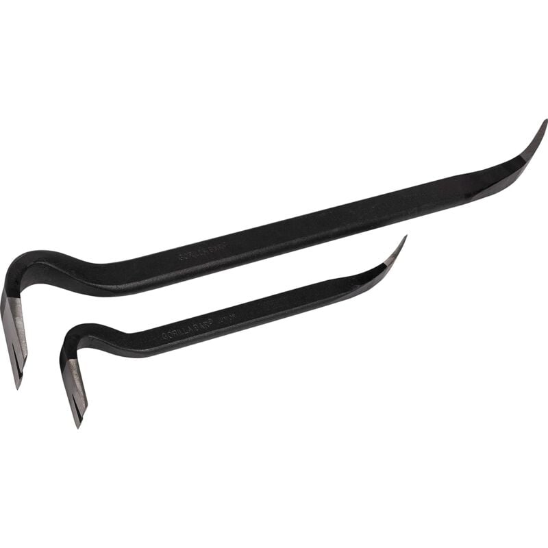 Roughneck Set de pied de biche barre de gorille 2 pièces, fer à ongles, pied de biche 14"+ 24"
