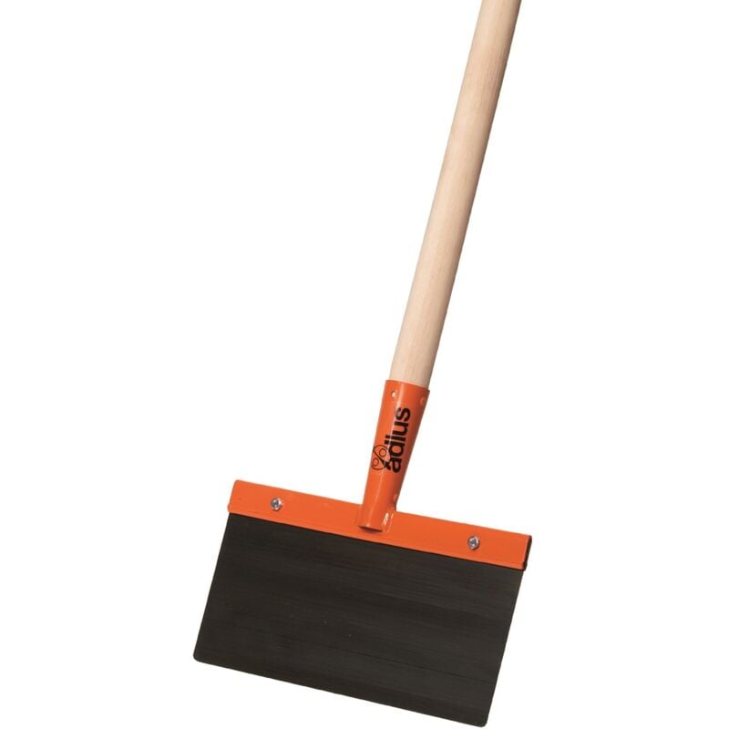 Grattoir de 30 cm de large avec manche, grattoir en acier à ressort de 1 mm d'épaisseur - Kerbl