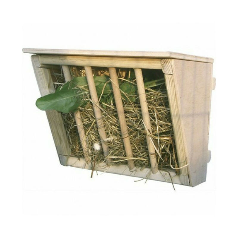 Kerbl - Râtelier à foin en bois avec étage 25 x 17 x 20 cm pour rongeur et lapin