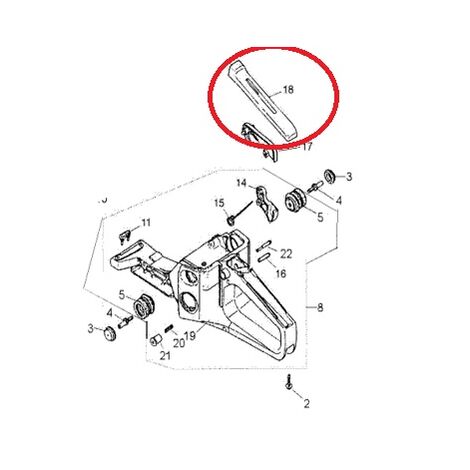 EMPUÑADURA ACELERADOR MOTOSIERRA 62-68CC -RECAMBIO GREENCUT