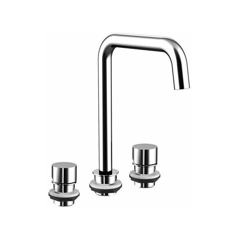 

Empuñadura de lavabo con 3 orificios para lavabo de 800 mm cromado - Emco