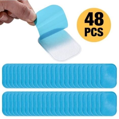 EMS Gel Pad - 48 Pcs Patch Electrostimulation Abs Électrodes Replacement de Feuille Gel Rechange