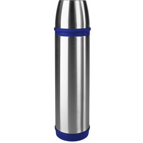 Emsa 502473 Captain Bottiglia Termica con Chiusura a Vite, Acciaio, Blu, 0.1x0.1x0.1 cm