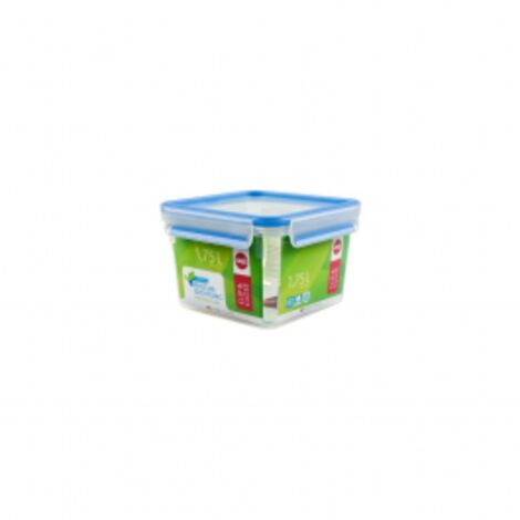 EMSA 508537 recipiente per cibo Rettangolare Scatola 1,75 L Blu, Trasparente 1 pz