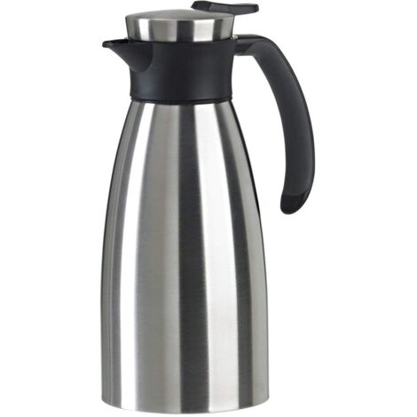 Emsa 508932 Thermos  1 litro  Chiusura a punta rapida, impugnatura morbida  Acciaio inossidabile  Nero