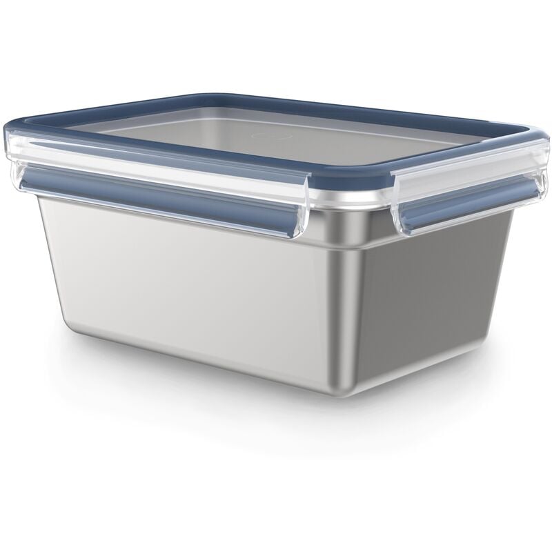 Emsa Clip & Close N1150610 Boîte Hermétique Alimentaire Rectangulaire 2 L Acier Inoxydable 1 Pièce(S)