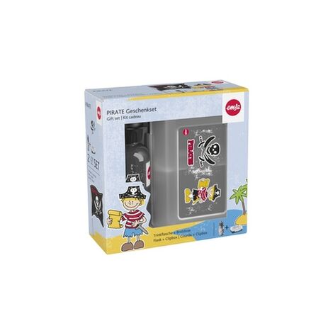 emsa EMSA Kids Set Soccer - Ensemble boîte repas - Enfant - Noir - Transparent - Polypropylene (PP),Tritan - Image - Rectangulaire (518140)