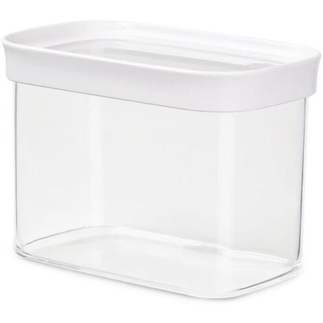 EMSA Optima N1141800 Barattolo Rettangolare Contenitore 1 L Trasparente Bianco 1 pz