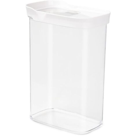 EMSA Optima N1142400 Barattolo Rettangolare Contenitore 2,2 L Trasparente Bianco 1 pz