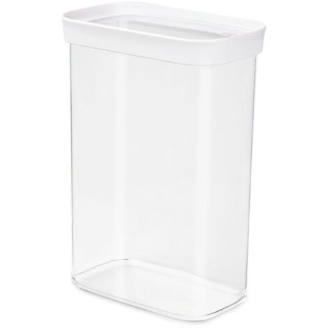 EMSA Optima Rettangolare Contenitore 2,2 L Trasparente, Bianco 1 pz